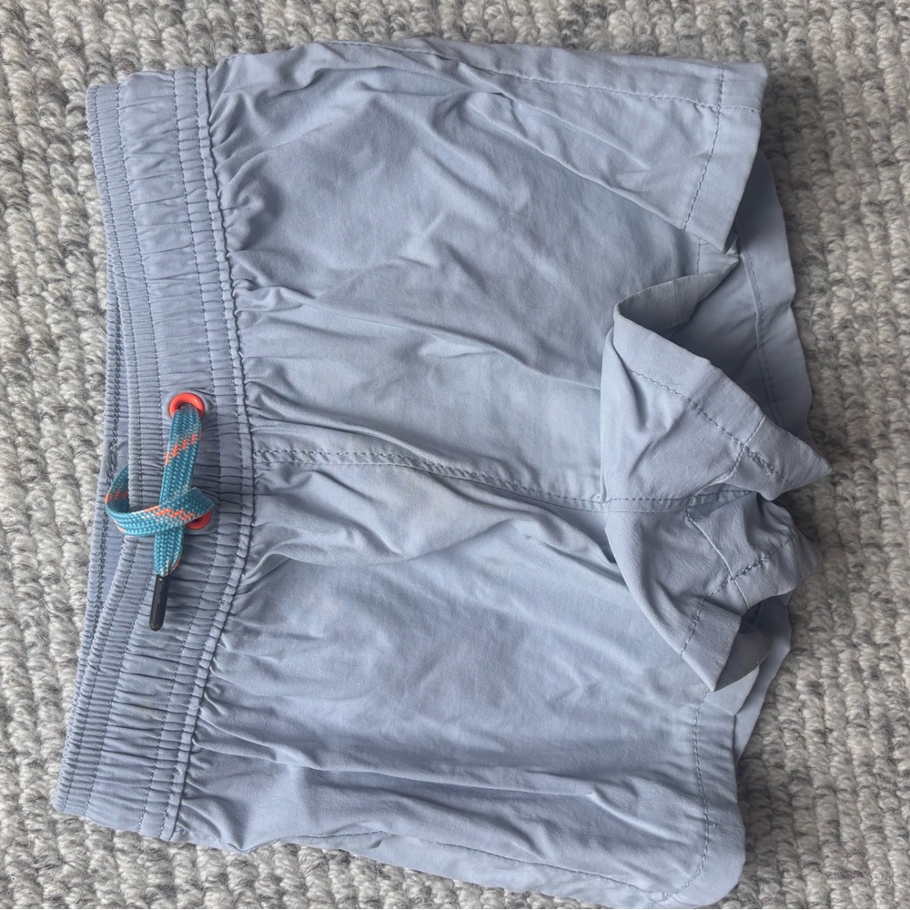 Jcrew crewcuts Pale Blue Swim Shorts with Teal & Orange Drawcord